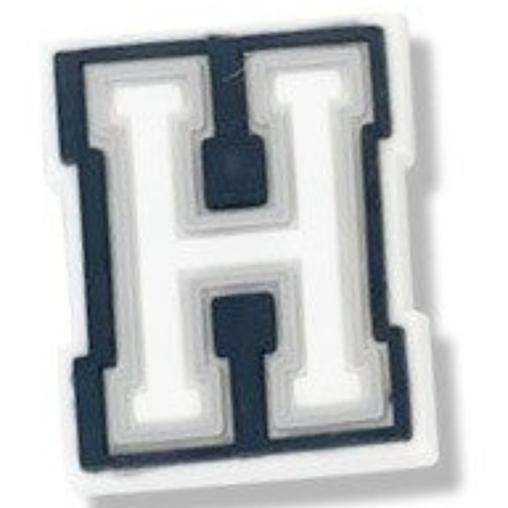 Letter H Croc Charm